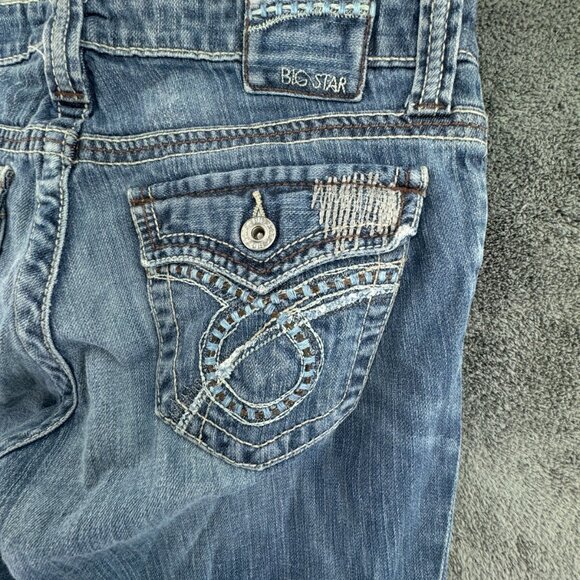 Big Star Jeans Maddie Bootcut Women 27L Denim Blue Adult Cotton Stretch Urban - Picture 12 of 16